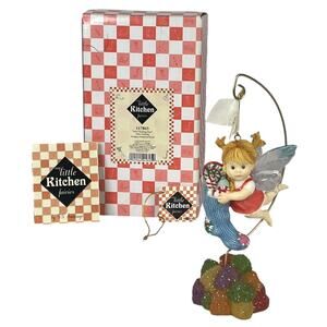 NEW My Little Kitchen Fairies SWEET STOCKING FAIRIE Ornament Gumdrop Stand BOX